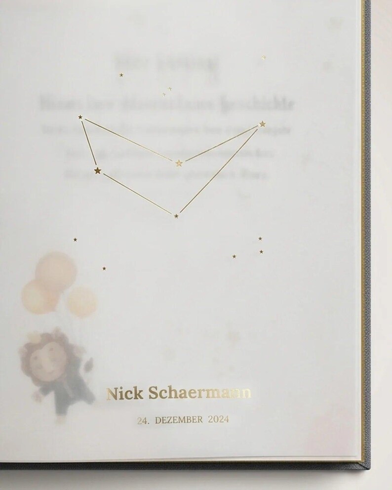 Erinnerungskiste Baby personalisiert – Aufbewahrungsbox erstes Jahr mit Album & Zubehör | Geschenk zur Geburt image 1