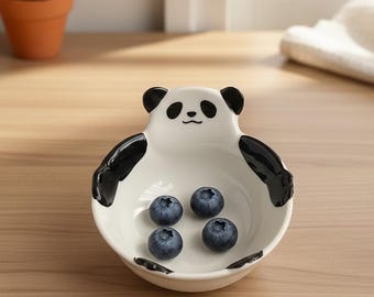 Little Panda Dipping Bowl | Kawaii Sauce Bowl | Animal Tableware Gift for Sushi & Home