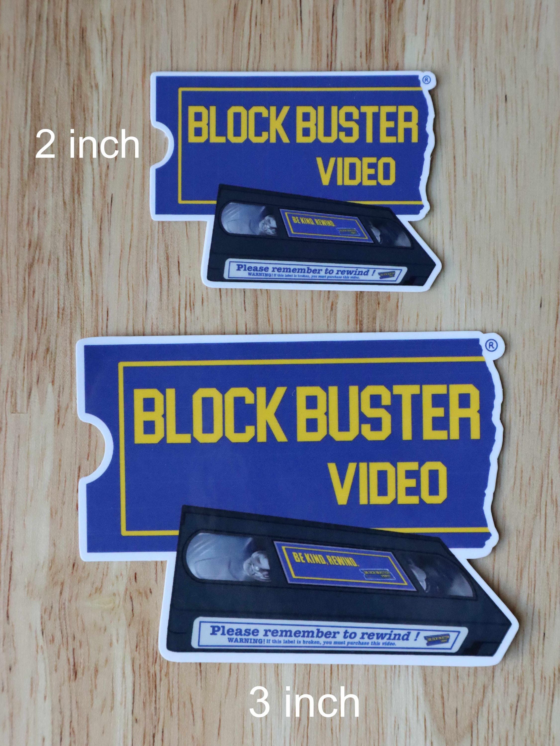VHS Tape Blockbuster Video Sticker, 90s Nostalgia Stickers, Retro Movie ...