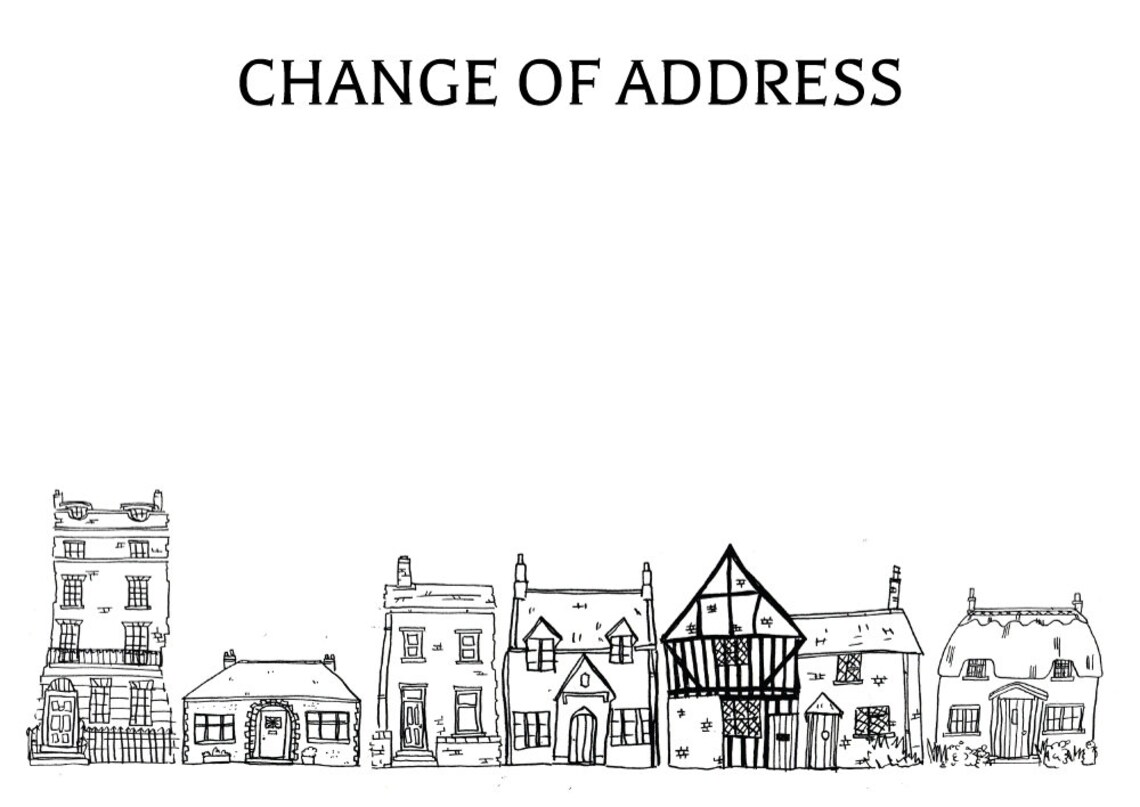 Moving Announcement Cards Change of Address or New Home Etsy UK