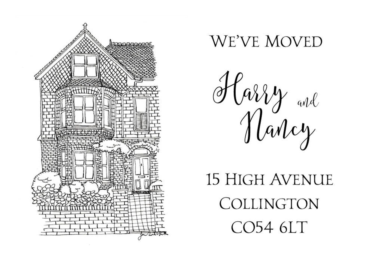 Custom Printable Address Cards: New Home. Moving Announcement | Etsy UK