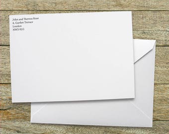 Add Return Address to Envelopes