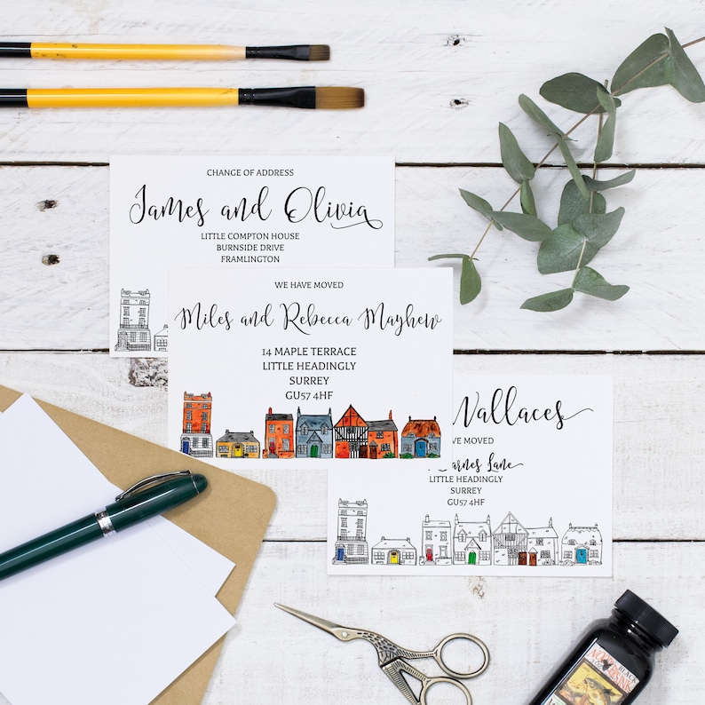 Custom Moving Announcement Cards Change of address new home Etsy