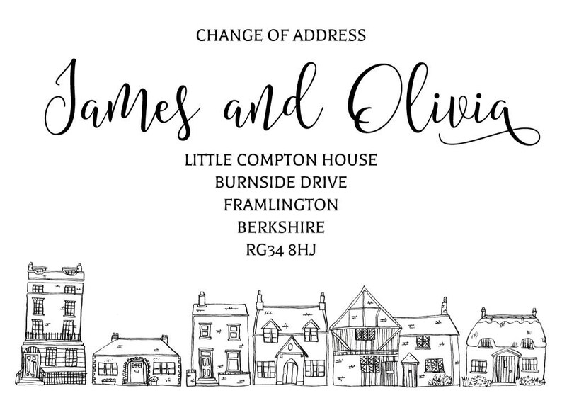 Custom Moving Announcement Cards Change of address new home Etsy