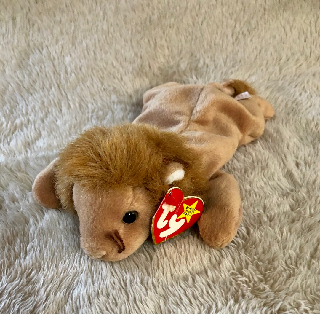 Roary the Lion Ty Beanie Babies - Etsy