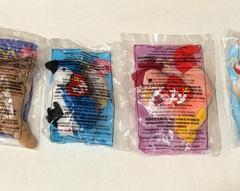 McDonald’s Ty Beanie Babies Inch, Spunky, Rocket, Strut, Nook