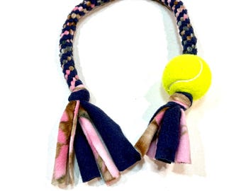 Blue & Pink Dog Tug Toy