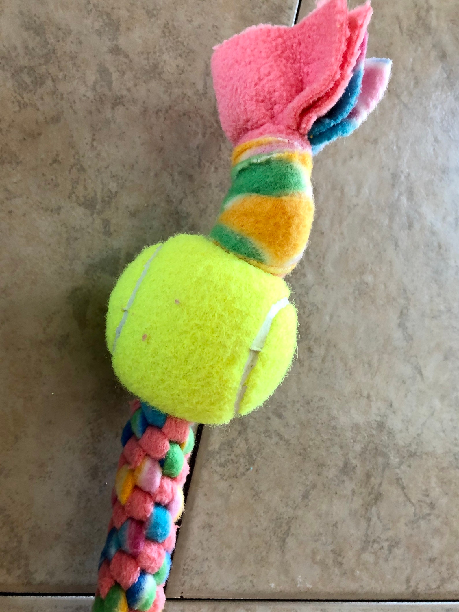 Easter Dog Toy Pink & Multi Colored With Ball Etsy