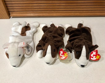 Ty Beanie Babies Dogs Bruno & Butch