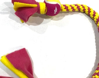 Yellow and Pink Dog Toy