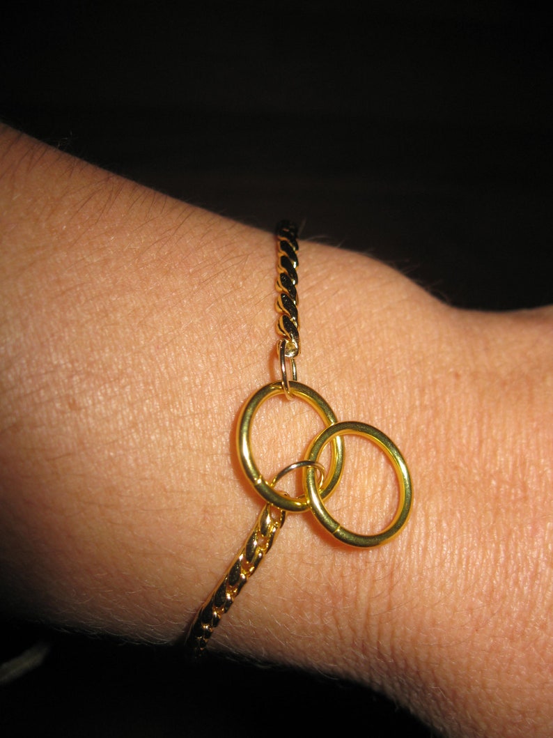 Gold Snake Choke Chain Bracelets image 4