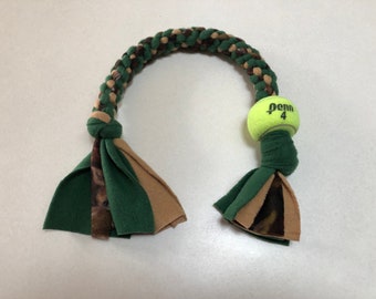 Green Cammo Dog Tug Toy