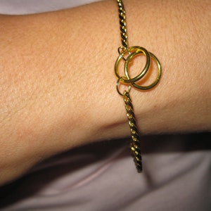 Gold Snake Choke Chain Bracelets image 1