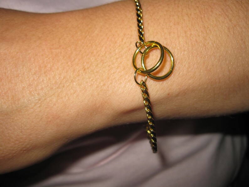 Gold Snake Choke Chain Bracelets image 1