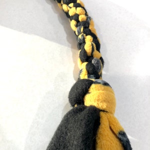 Yellow Black Fleece Dog Tug image 4