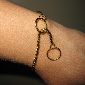 Gold Snake Choke Chain Bracelets image 2