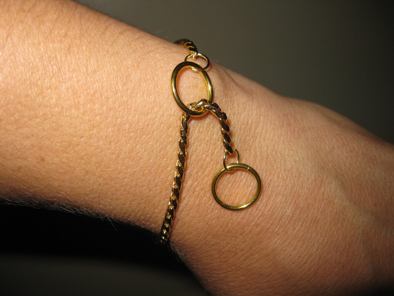 Gold Snake Choke Chain Bracelets image 2