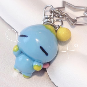 Baby Chao - Sonic Adventures, Neutral Chao, Handgjord Polymer Clay Nyckelring