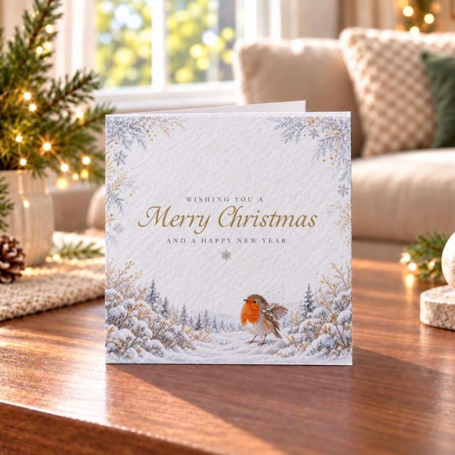 Woodland Animal Christmas Cards With Envelopes, Robin, Fox, Squirrel ...