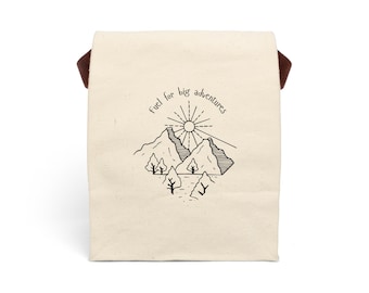 Bolsa de almuerzo para niños, bolsa de almuerzo para la escuela, bolsa de almuerzo para niños con temática de aventura