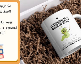 Taza personalizada para maestro, regalo de agradecimiento personalizado para maestro