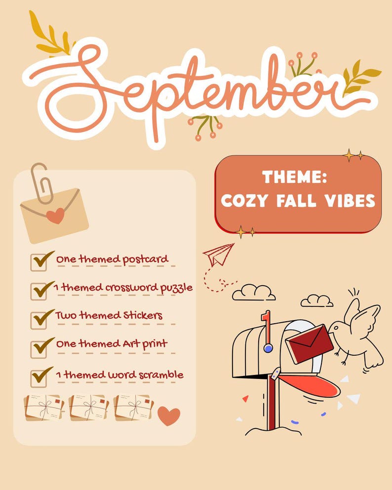 Snail Mail September 2026 Issue - Etsy