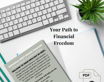 Snowball Debt Payoff Tracker | Printable Organizer (PDF)