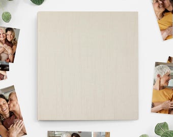 Photo Binder Album With "Ivory Silk" Cover / holds 100 or 200 4x6 photos