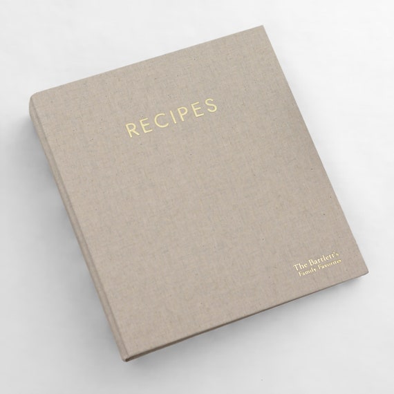 Personalized Recipe Book To Write In Your Own Recipes - Blank Recipe Binder  Cookbook - Family Recipe Book Organizer (Large)