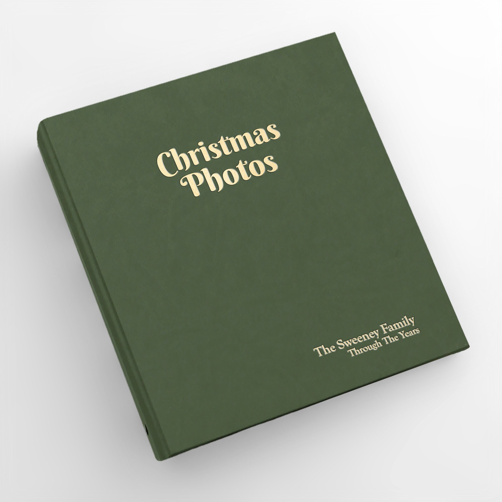Green Christmas Photo Album Velvet Album Photos Noël Santa 