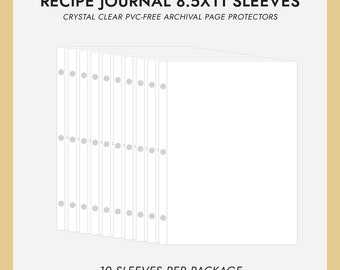 VOKOY 50 Pack 8.5" X 11" No Holes Sheet Protectors, Letter Size