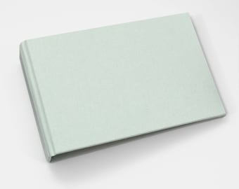 Small 4x6 Photo Binder with Pastel Blue Cotton Cover | Holds up to 100 Photos | 1" Rings