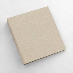 Photo Binder Album With &quot;Natural Linen&quot; Cover / holds 100 or 200 4x6 photos