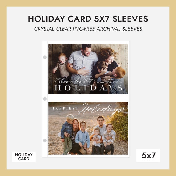 5x7 Holiday Card Album Sleeves Pack of 10 for 40 Photos Fits Holiday Card Album Crystal Clear Pvc-free Archival Photo Binder Sleeves - Etsy 5x7 Holiday Card Album Sleeves Pack of 10 for 40 Photos Fits Holiday Card Album Crystal Clear Pvc-free Archival Photo Binder Sleeves - Etsy