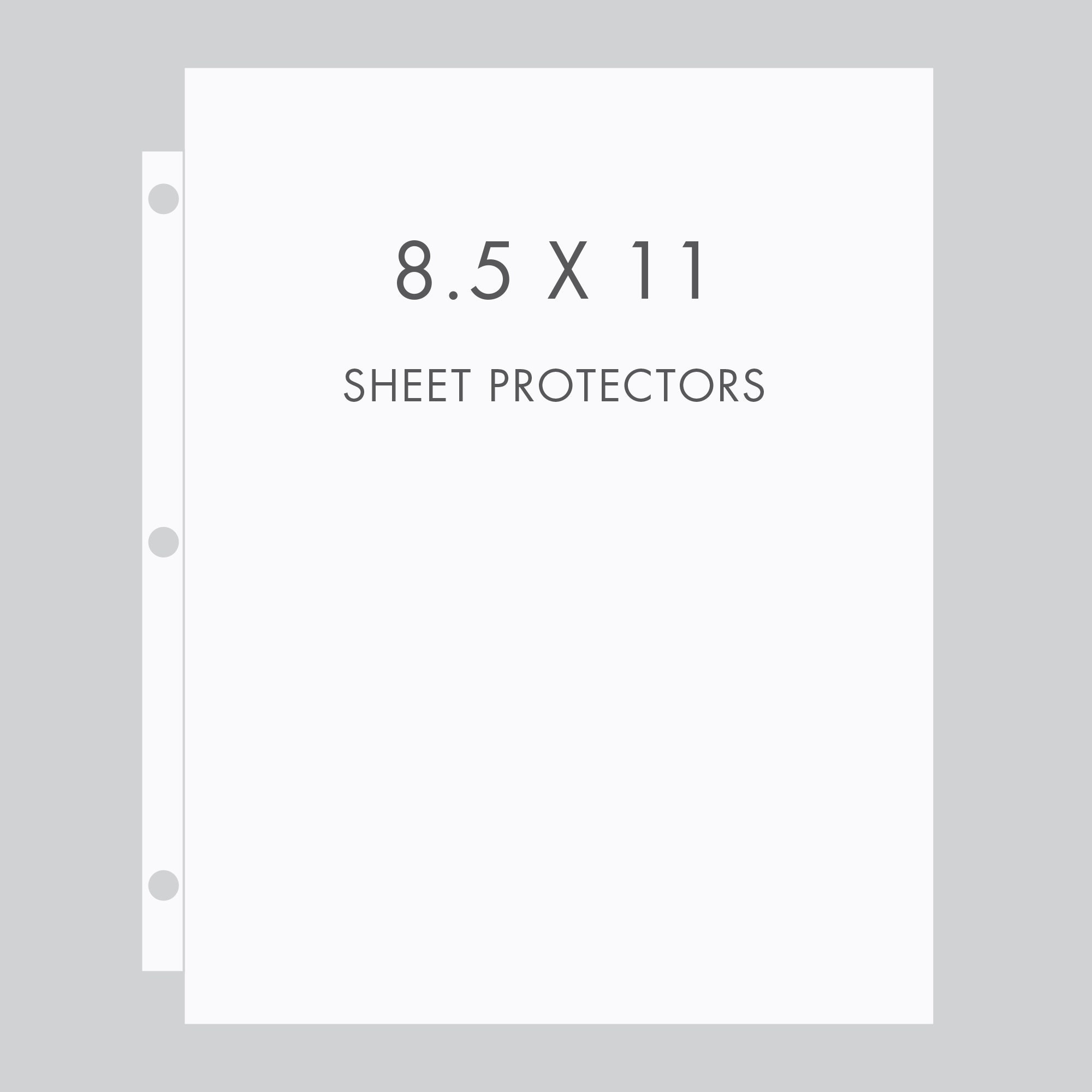 Storesmart Plastic Sheet Protectors 6 1/8 X 9 1/4 Open Short Side RPT577 