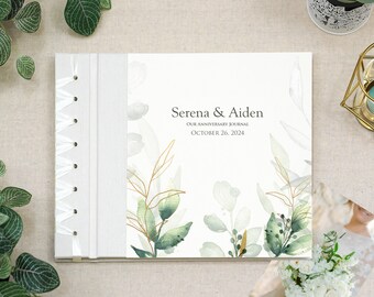Anniversary Journal Wedding Gift Personalized First Paper Anniversary Gift Wedding Couple Engagement Gift Newlywed Bridal Shower Gift