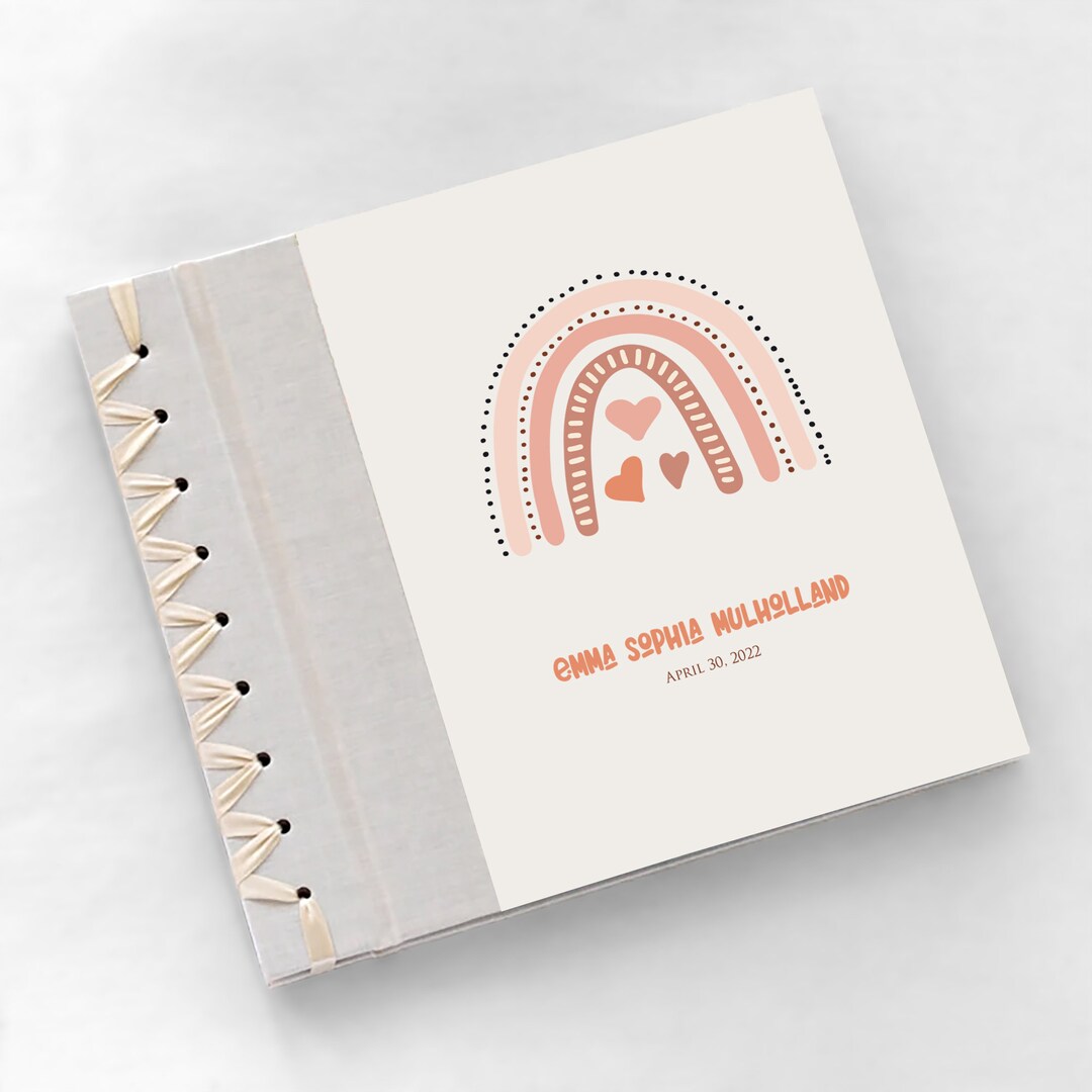 PERSONALIZED Baby's First Book With Boho Rainbow Cover Etsy