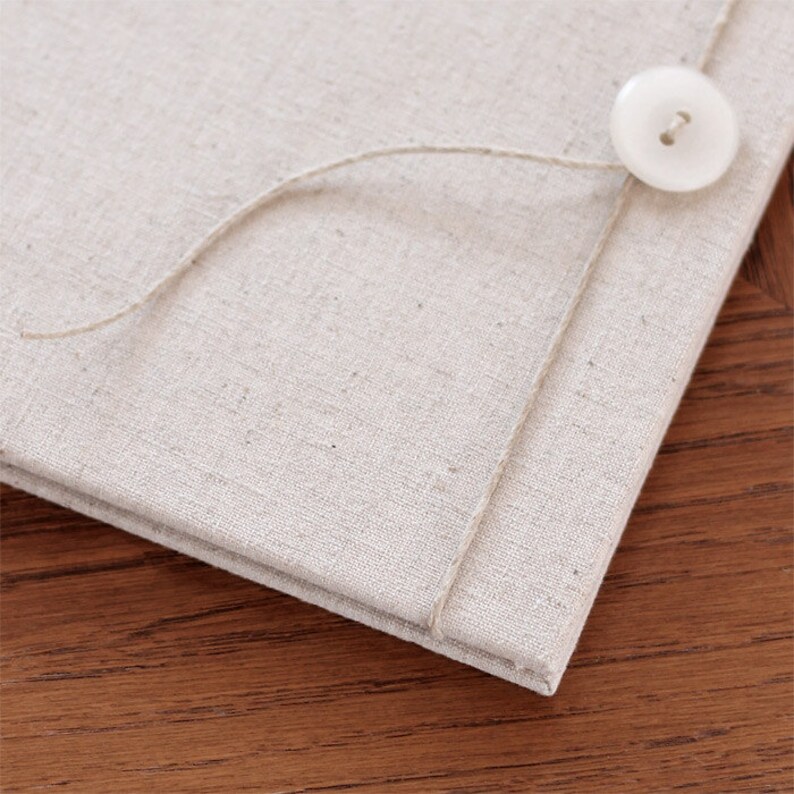Accordion Book With natural Linen Cover Etsy