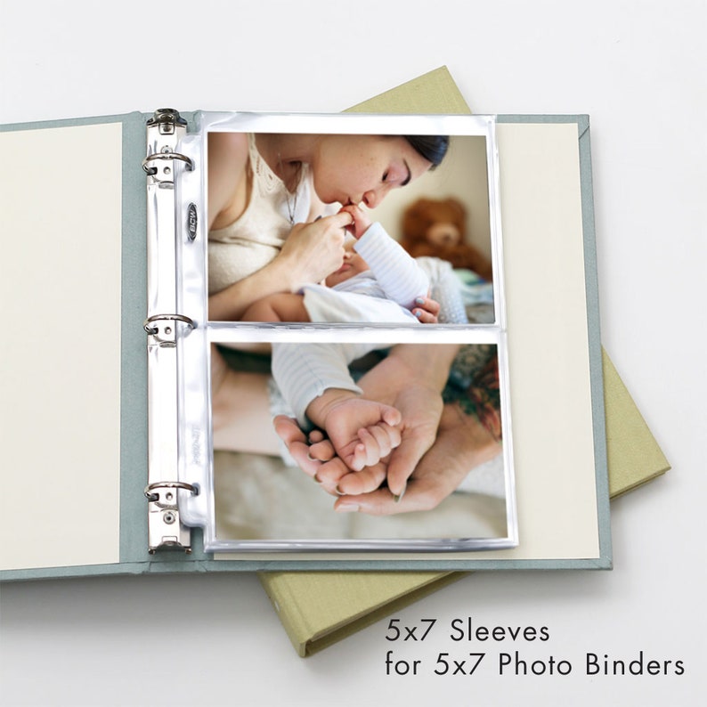 5x7 Photo Binder Sleeves 25 Sleeves Per Pack Packs of 25 Etsy