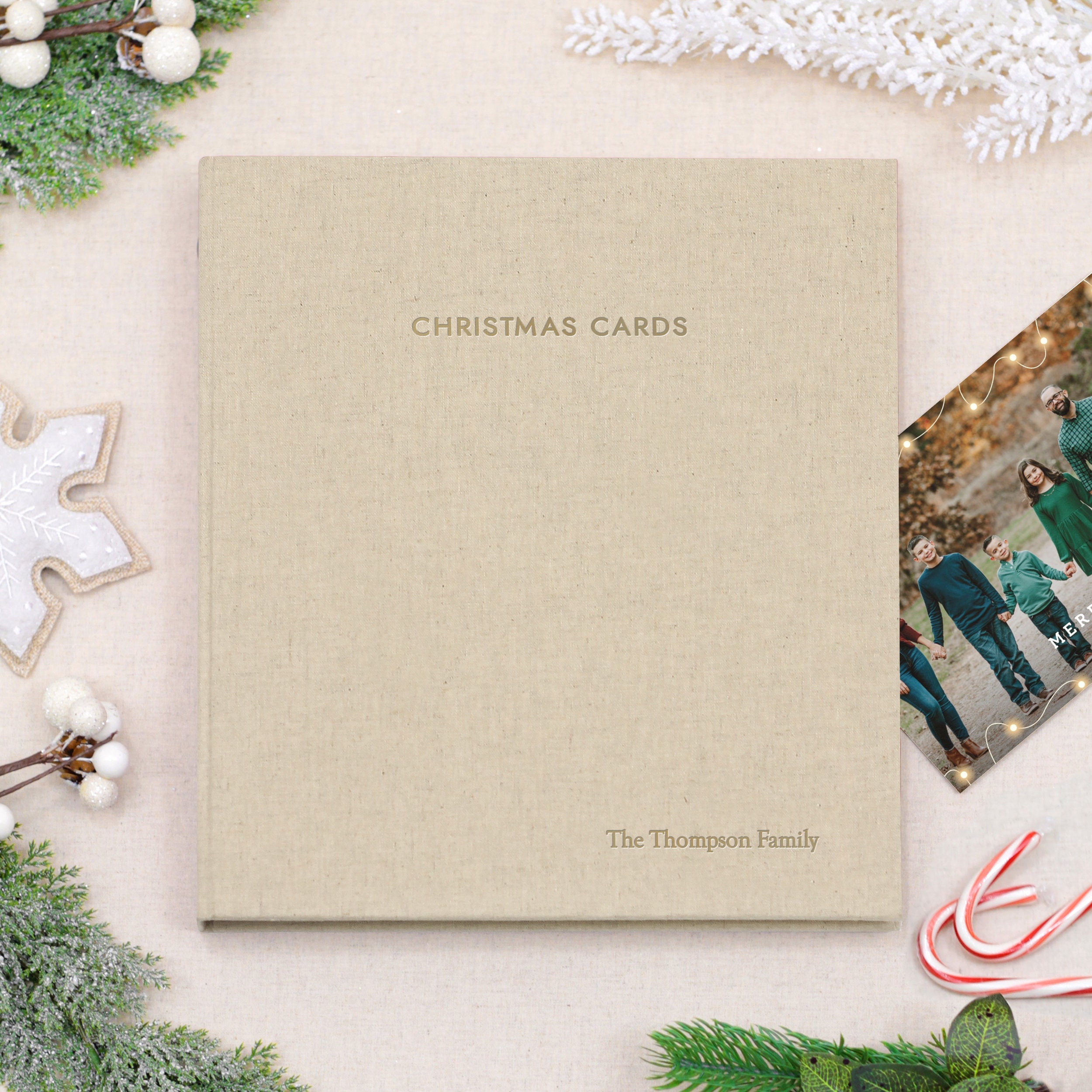 Personalized Christmas Photo Album, Christmas Gift, Christmas Card