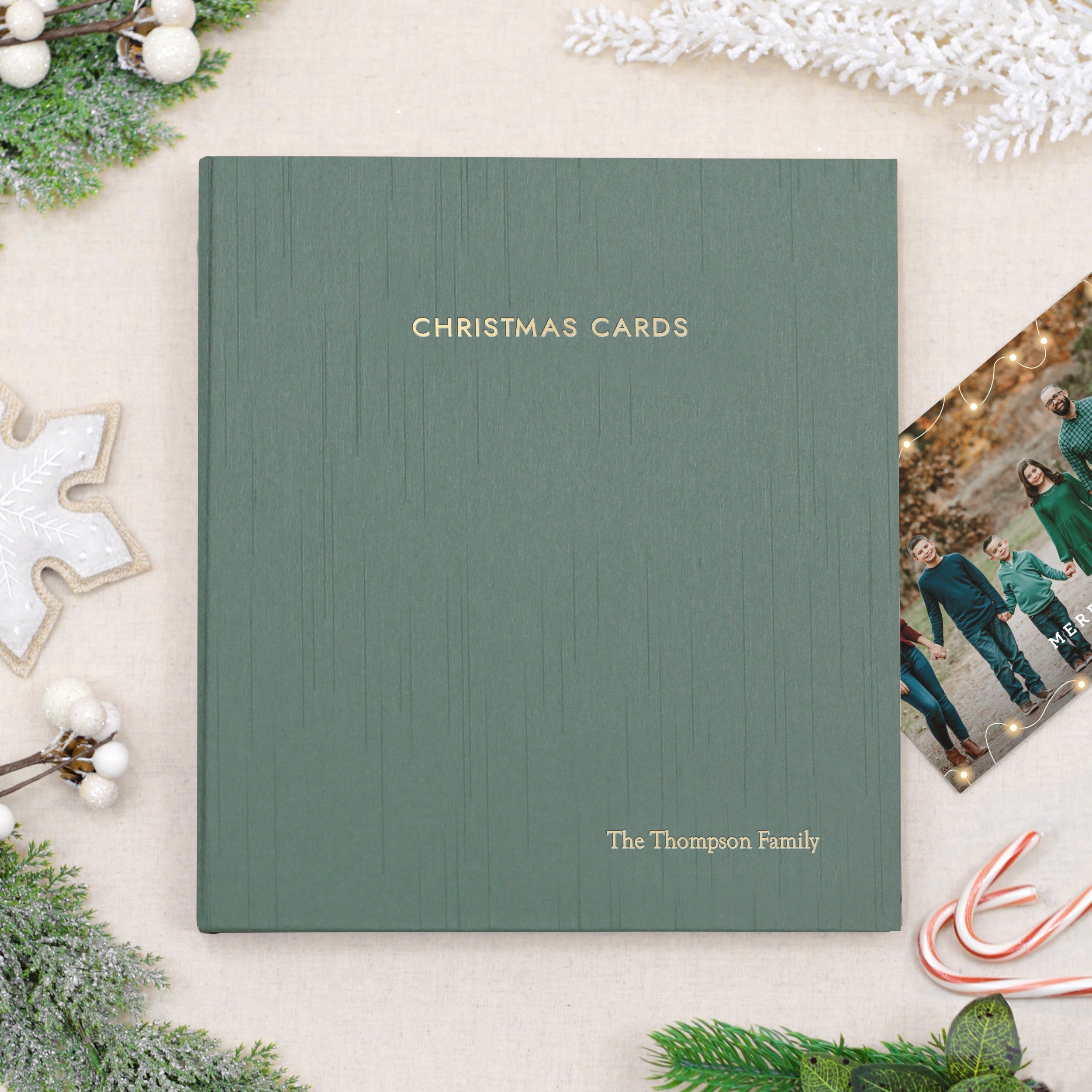 Christmas Card Album, Cover: Misty Blue Silk