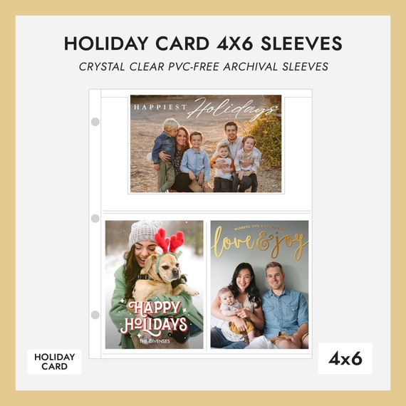 4x6 Holiday Card Album Sleeves Pack of 10 for 60 Photos Fits Holiday Card Albums Crystal Clear Pvc-free Archival Photo Album Sleeves - Etsy 4x6 Holiday Card Album Sleeves Pack of 10 for 60 Photos Fits Holiday Card Albums Crystal Clear Pvc-free Archival Photo Album Sleeves - Etsy