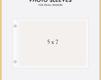 5x7 Photo Binder Sleeves, Crystal Clear, PVC-Free (Pack of 10)