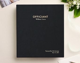 First Time Officiant Binder | Wedding Ceremony Script Organizer | Personalized