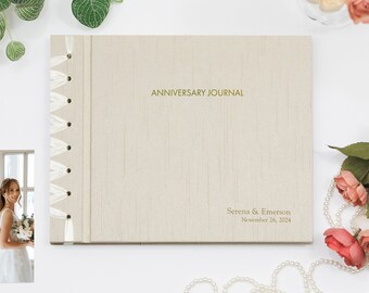 Anniversary Journal Wedding Gift Personalized First Paper Anniversary Gift Wedding Couple Engagement Gift Newlywed Bridal Shower Gift