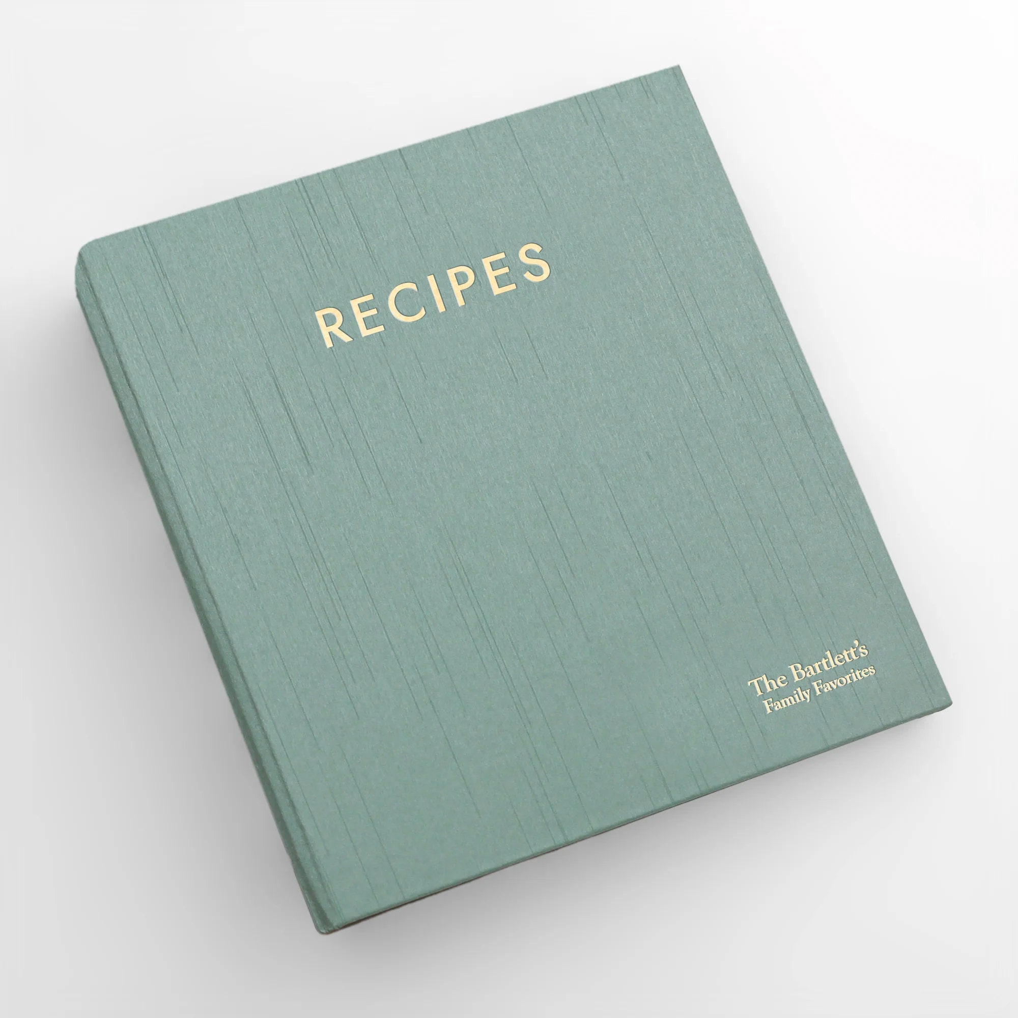 Recipe Book to Write in Your Own Recipes, Blank Recipe Notebook with 15  Tabs 7 x 10, Teal 