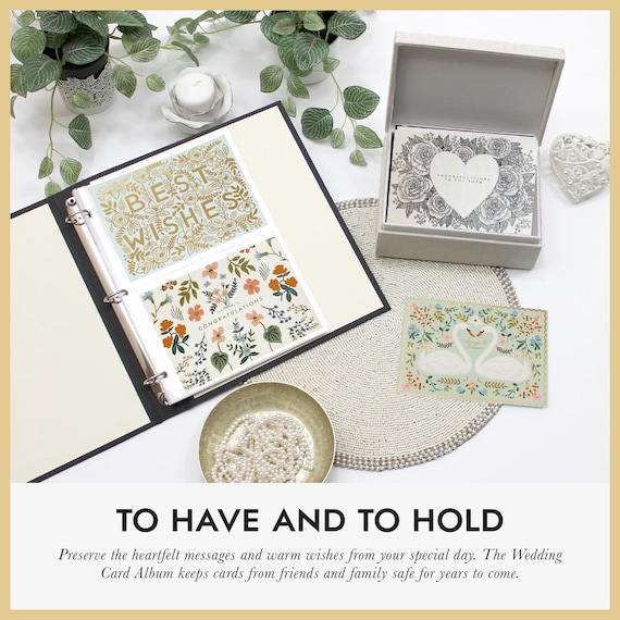 Personalized Wedding Card Album With Natural Linen Cover Keepsake Binder  Storage Wedding Gift for the Couple Heirloom Archival Custom - Etsy