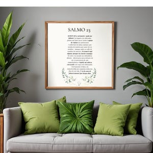 Arte Cristiano Salmo 23 para Imprimir – Póster Bíblico – Decoración Cristiana – Lámina Religiosa – Sztuka ścienna do druku