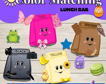 Color Matching Activity for kids, Sorting, Printable, Homeschool Preschool Curriculum, Montessori Materials