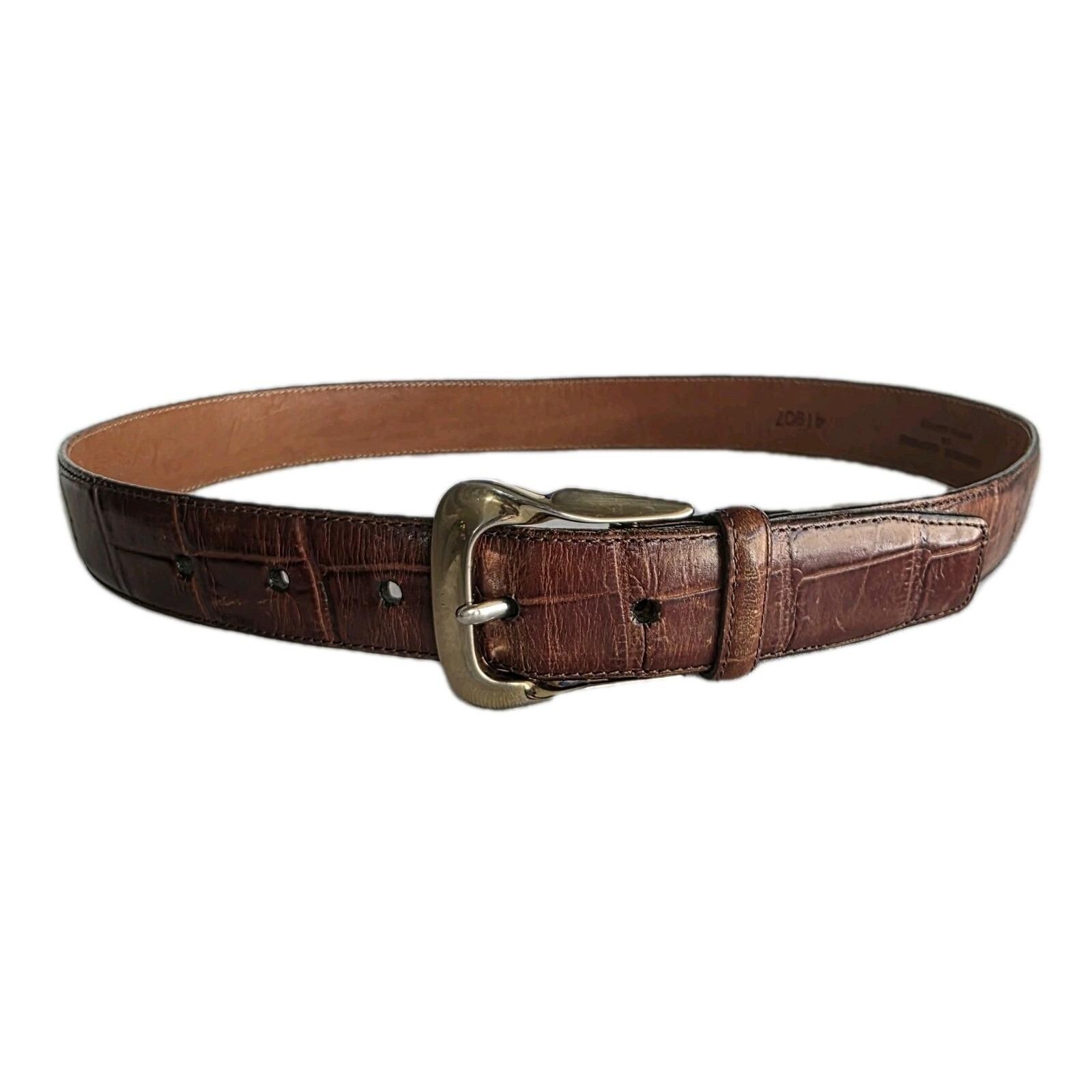 Brighton Brown Leather Belt Gold Buckle Charm Accent Size 33 Western Boho Brighton Belts Women Brown - Etsy main image 4